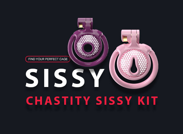Flat Chastity Sissy Kit