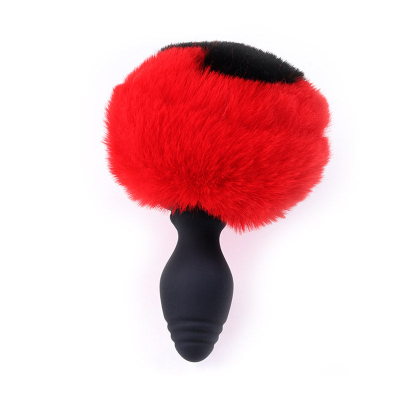 Vibrating Rabbit Tail Butt Plug