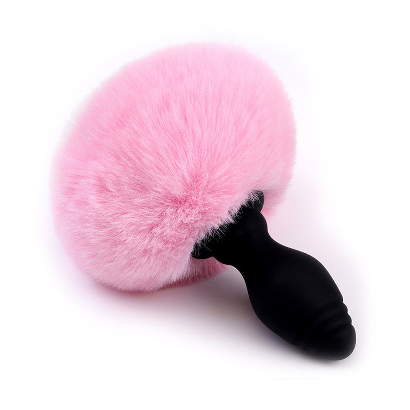 Vibrating Rabbit Tail Butt Plug