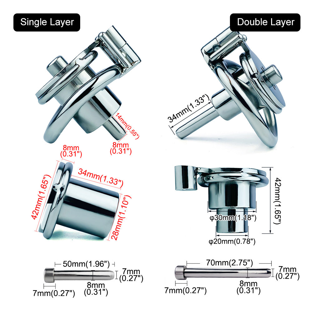 allen key inverted chastity device