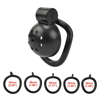 Button Lock Chastity Cage