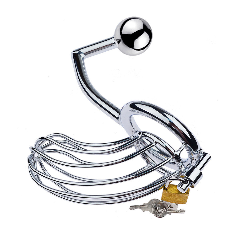 Chastity Cage With Anal Hook