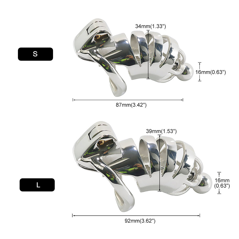 Chastity Cage With Urethral Tube