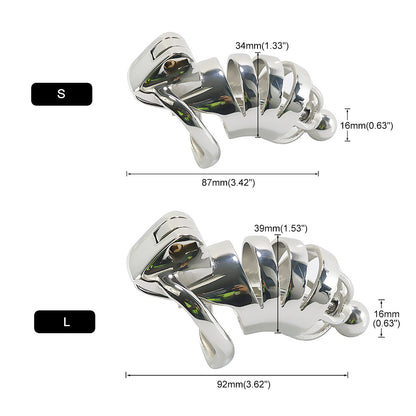 Chastity Cage With Urethral Tube