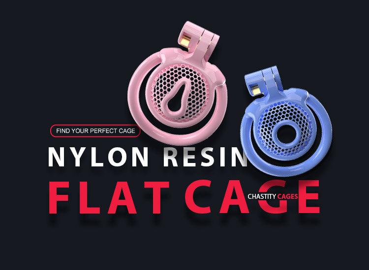 Nylon Resin Flat Chastity Cage