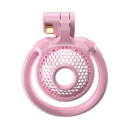 pink flat chastity cage