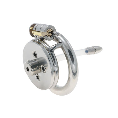 flat male chastity with spiked