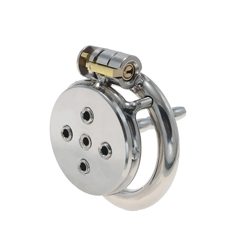 flat male chastity with spiked