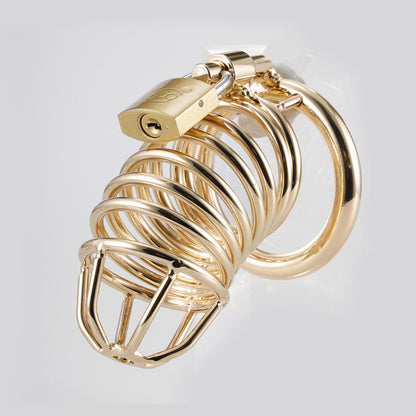 Gold Chastity Cage