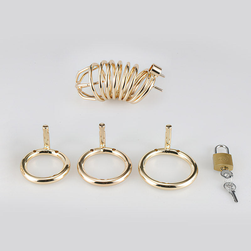 Gold Chastity Cage