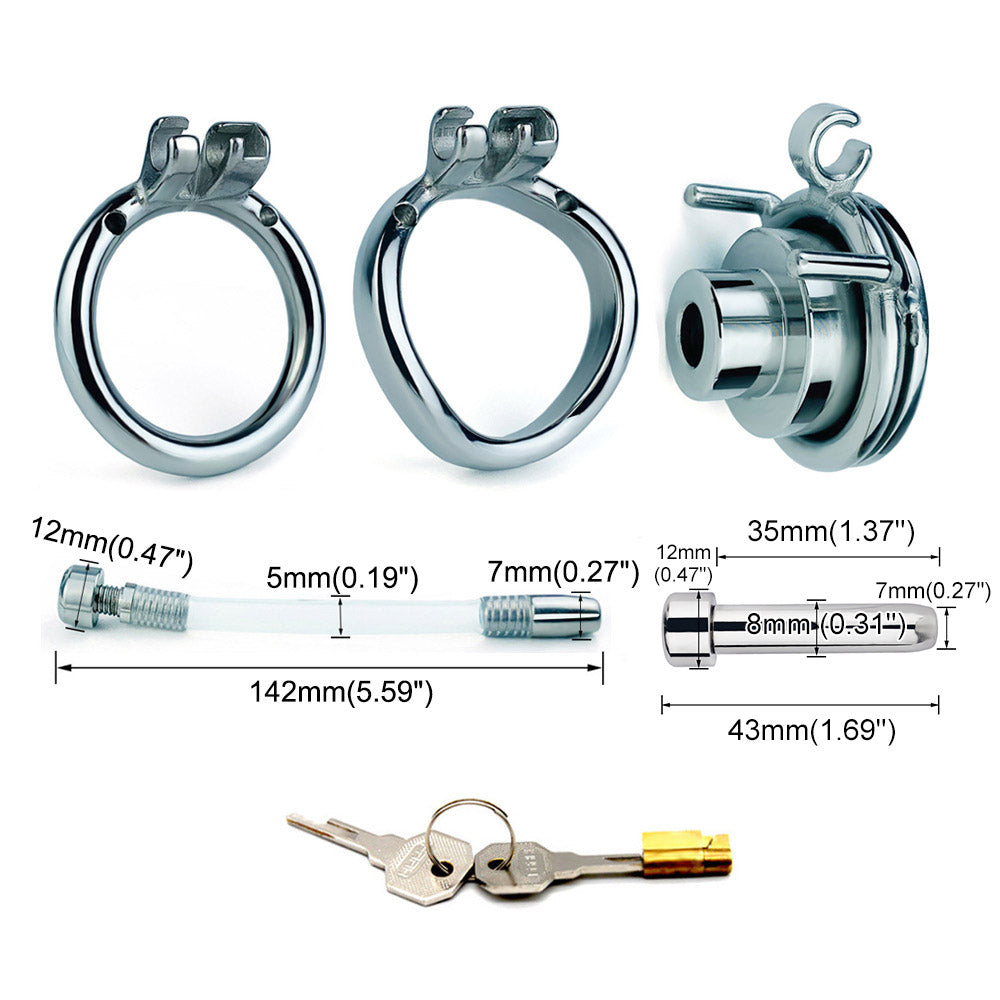 Inverted Chastity With Catheter