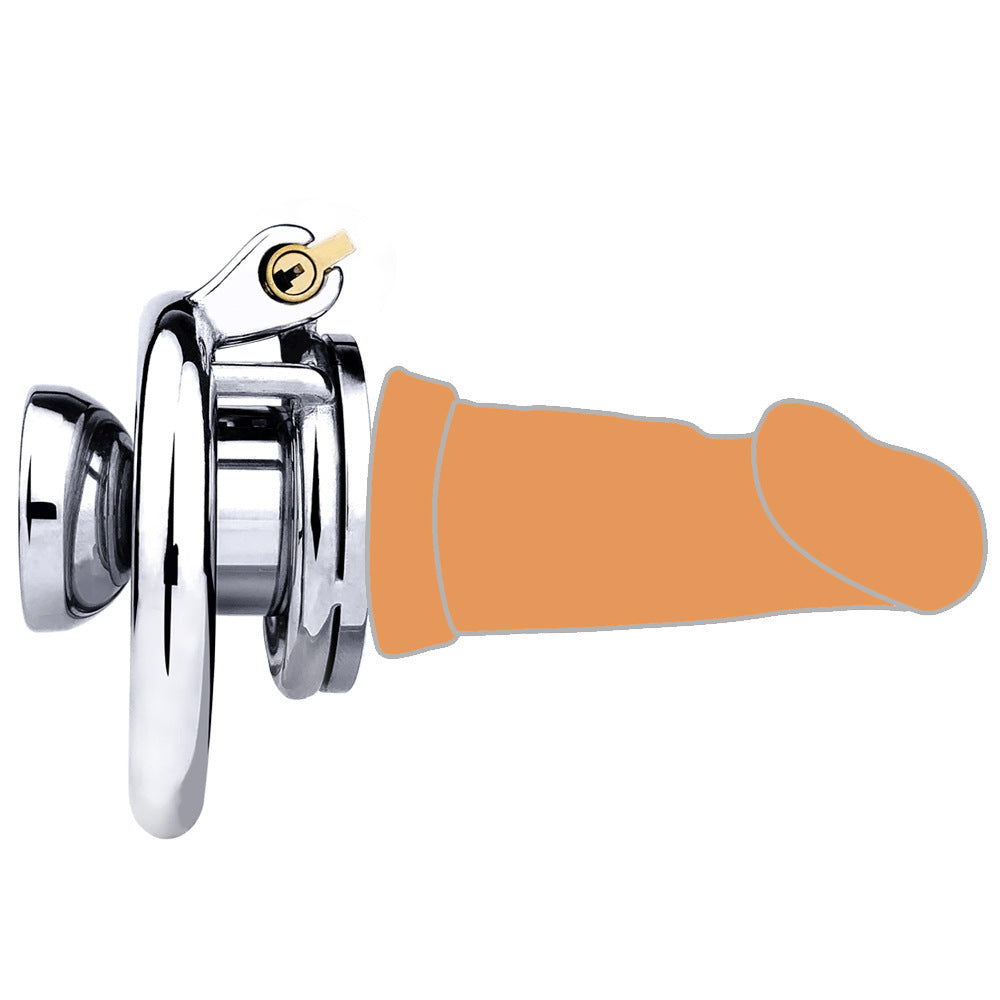 Inverted Male Chastity With Dildo