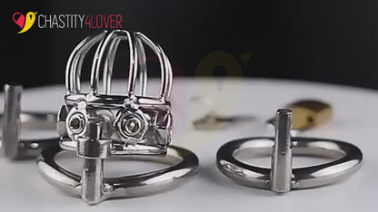 Small Spiked Chastity Cage Video