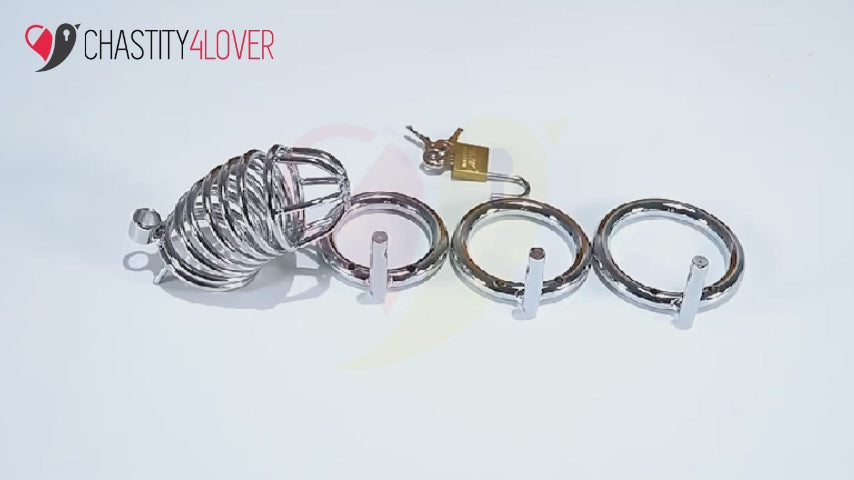 Stainless Steel Chastity Device Video